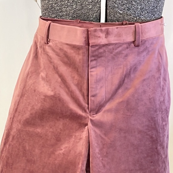 INC Slim Fit Pink Velvet Tuxedo Pants 32x34L - Picture 2 of 10